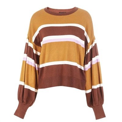 Long Sleeved Casual Knit Winter Pullover Womens Sweater
