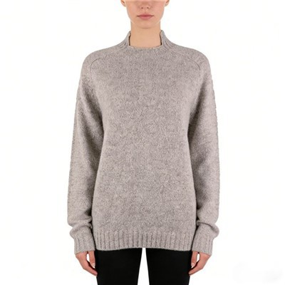 Women Grey Turtleneck Sweater